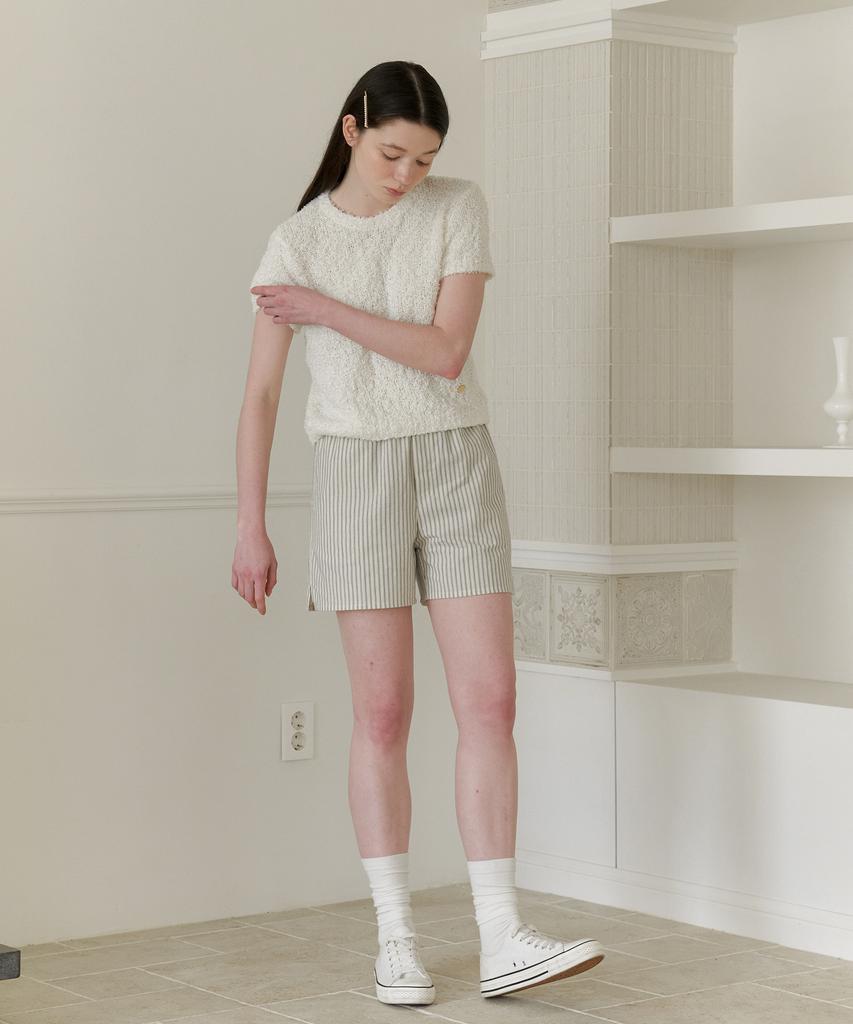 Yeoppe Stripe Banding Pants_Ivory