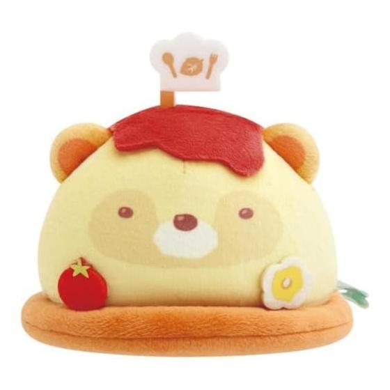 MV63001 Коллекция Sumikko Gurashi Человек-енот Круглый Человек Сцена в ресторане Плюшевая игрушка