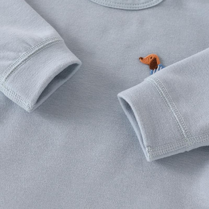 2pcs/set Autumn Winter Thermal Underwear Suit Baby Clothing Sets Boys Girls Pajama Sets Baby Warm Sleepwear Candy Colors Kids Clothes