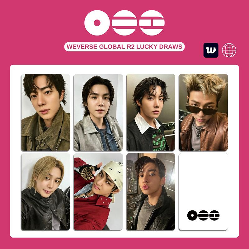 BTS Мировое турне Ариранг Набор из 7 фотокарточек, Поздравительная открытка K-pop Мерч Чонгук Ви Коллекционные предметы 1 gray