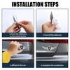 Metal Car Eagle Angel Wings Badge Trunk Fender Decoration Sticker For SEAT Leon Mk1 Mk2 Ibiza Arosa Ateca Altea Cordoba Cupra FR uio321