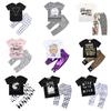 Spring & Summer INS Style Baby & Kids Short Sleeve Printed T-Shirt and Pants Set