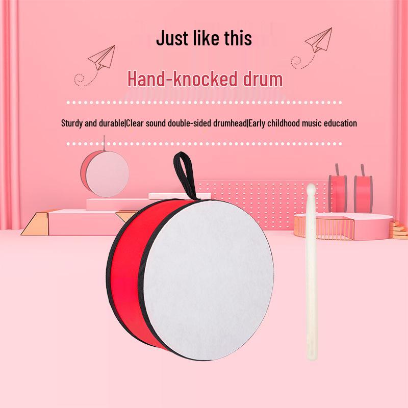 Orff Percussion Instruments: Double-Sided Indian Hand Drum for Kids - Music Toy & Hand Clap Drum