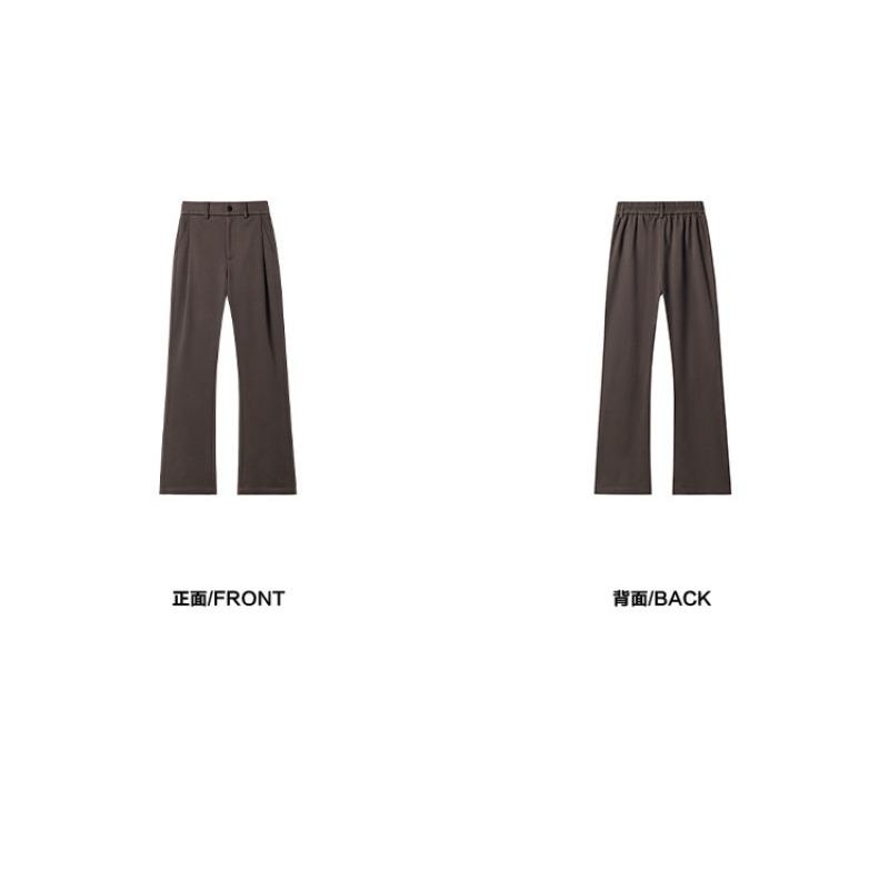 Men Black Draped Straight Flared Casual Long Suit Trousers