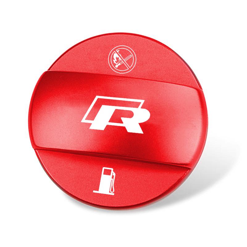 Car Fuel Cap Aluminum Alloy Oil Box Lid Petrol Tank Cover Tire Valve For VW GTI Polo Golf MK6 Passat Tiguan T-ROC Arteon Jetta.