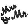 Letter Decoration Wooden Mr and Mrs Sign Unique Design Density Board Alphabet Decorative Ornaments