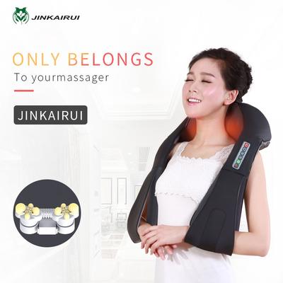Shiatsu Neck Back Massager Heat Deep Kneading Massager Shoulders Body Portable Electric Massager