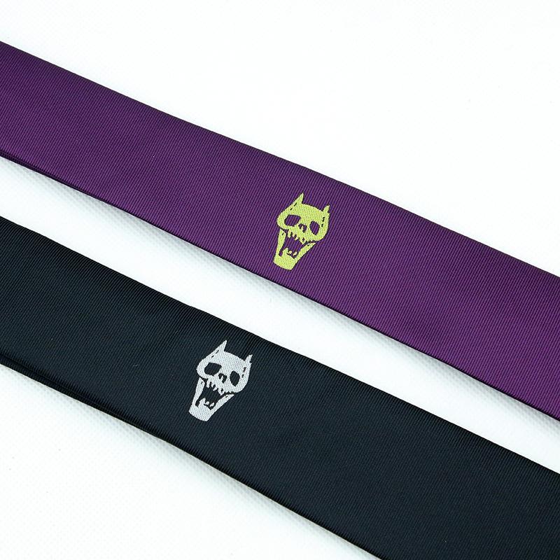 Krawatte Anime Jojo's Kira Yoshikage Cosplay Krawatte Killer Queen Totenkopf Hals Himmels Tür Cosplay Kostüm Requisiten für Erwachsene