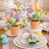 Easter Day Easter Tabletop Ornament Foam Egg Easter Desktop Ornaments  Home Decoration