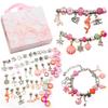 Pulseira Koonafy Contas Acessório 2 Tipos para Escolher Rosa com Armazenamento Fácil de Linda Produção DIY Contas DIY Fácil de Adequado para Brincar de Aniversário