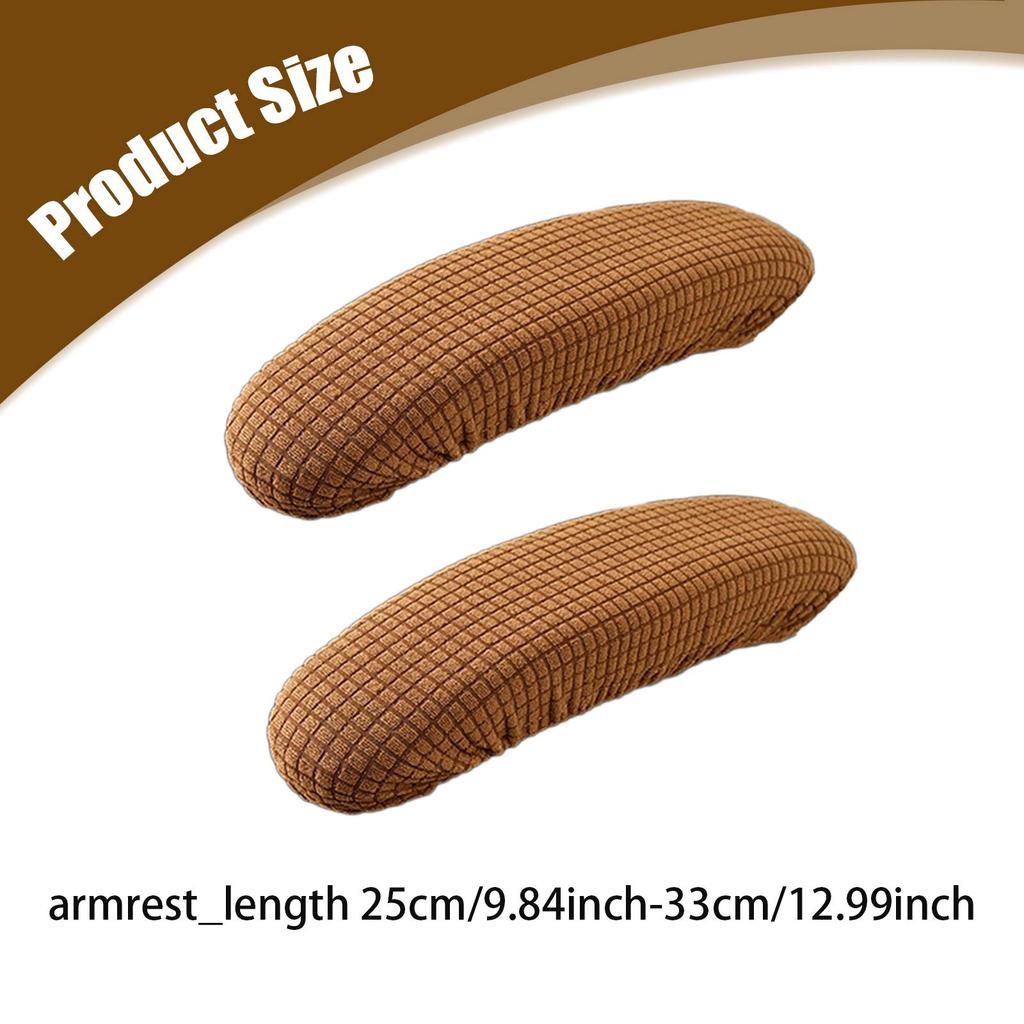 Protective Office Chair Armrest Cover Adjustable Stretch Seat Cushion for Armchair Recliner Sofa