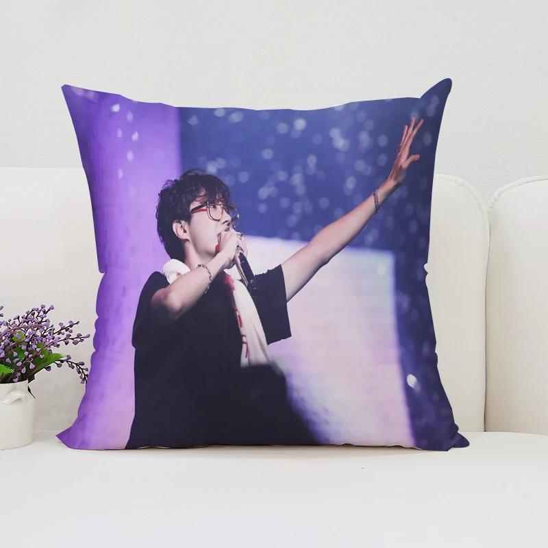 40x40cm Sofa Decoration Cushion Cover J-JHope  Double Sided Printed Pillow Cover Waist Cushion Car Cushion Fans Gifts