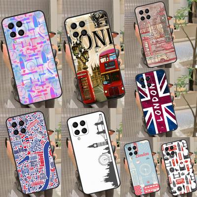 London Union Jack Britannique Coque Pour Samsung Galaxy M51 M31S M52 M32 M23 M33 M53 M54 M34 M14 M12 M13 M20 Coque de Téléphone