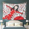 Yayoi Kusama Abstract Painting Tapestry Wall Hanging Aesthetic Home Decoration Tapestries for Living Room Bedroom