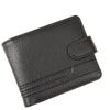 Men's Wallet PU Leather Short Foreign Trade Zipper Buckle Wallet Wallet Change Bag