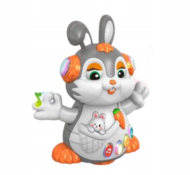 Interactive Educational Musical Rabbit Plays, Dances, Sings, Walks, Lights Up