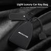 Car Logo Keychains Selected Suede Leather Car Key Bag For Mercedes Benz AMG Smart Fortwo 451 450 453 EQ Forfour Coupe Cabrio 451