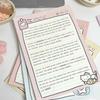 Cute Minimalist Kitten B5 Student Tear-Off Sticky Note Notebook