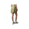 Calvin Klein Solid Color Mid-Rise Belted Pleated A-Line Casual Shorts Women shorts Sage-Green J223327