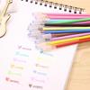 12pc/24Pcs Colorful Refils Diamond Head Refill Creative Candy 12 Color Gel Pen Refills 0.38mm Office Stationery School Supplies 2025