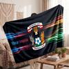 Coventry City Personalized Fleece Blanket With Football Logo, Custom Name Text Soft Warm Home Throw Blanket