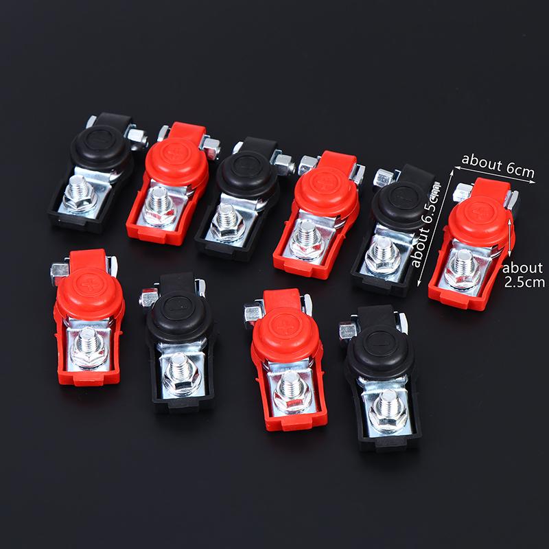 5/10/15Pcs Auto Battery Terminal Cable Clamp Negative Positive Top-Post Auto Battery Cable Terminal Top For Car Truck Accessory