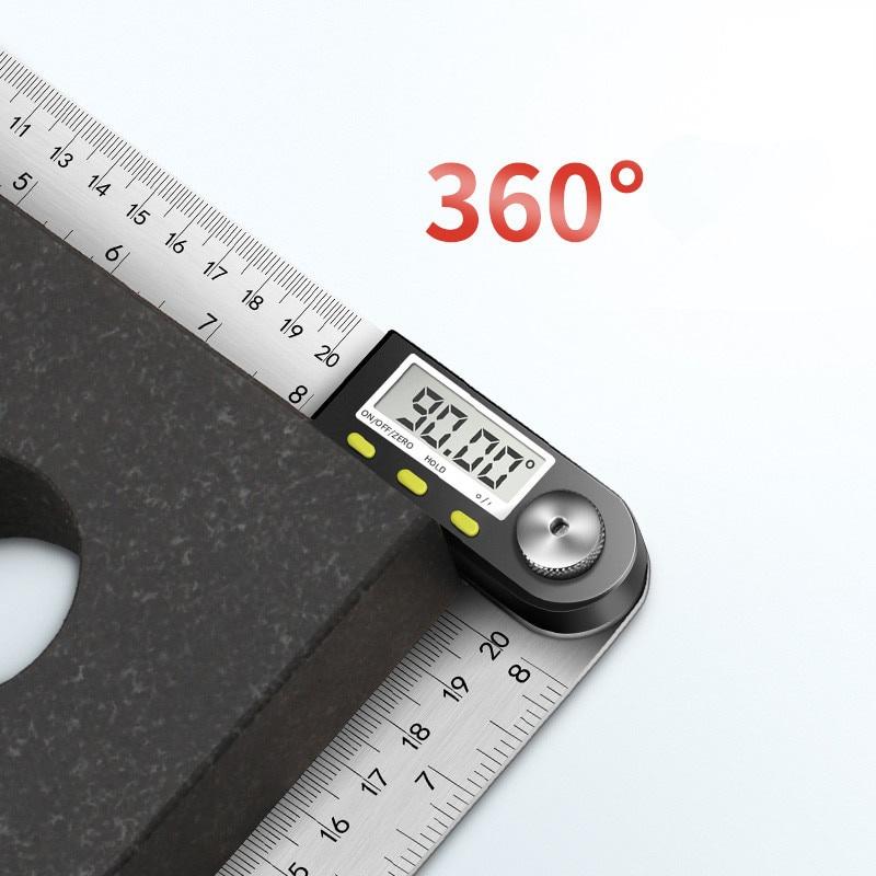 300mm 12inch Digital protractor Angle ruler 200mm 8inch angle Finder Meter Stainless Steel 360 degree goniometer inclinometer