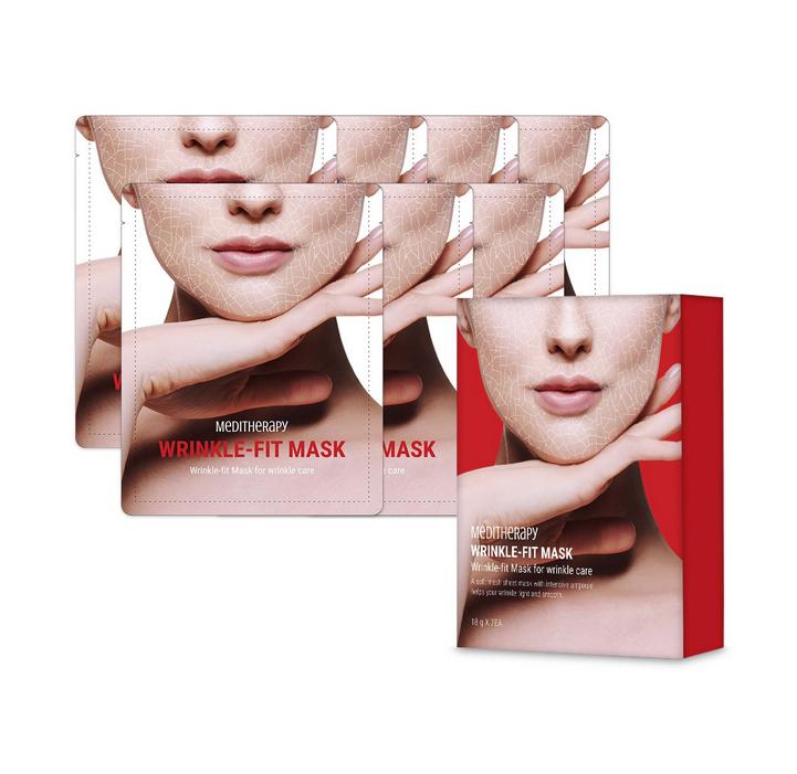 MEDITHERAPY Wrinklt-fit Mask (7EA) / Anti-Aging, Nourishing, Moisturizing, Korean Cosmetics, Kbeauty