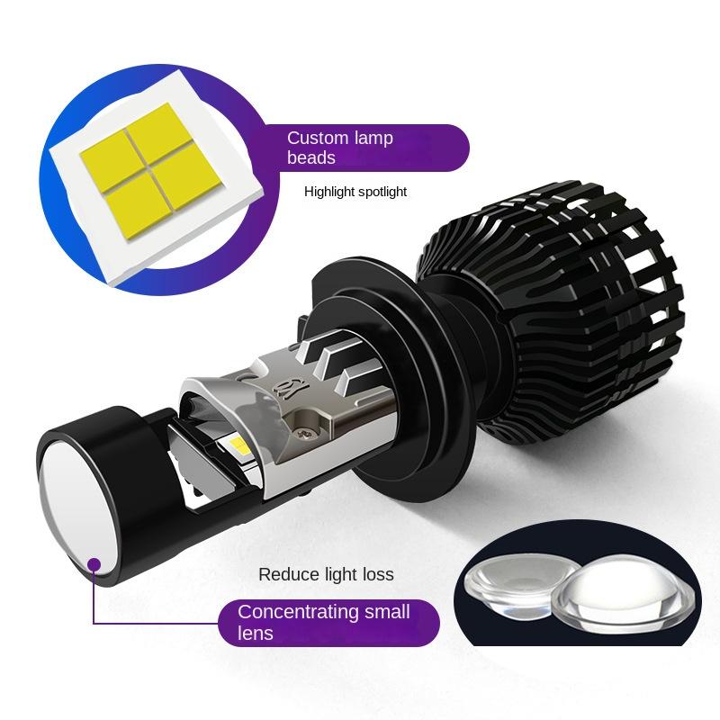 Y9 New H7 H11 Lens Car LED Headlight Modified Low Beam Fish Eye Light Motorcycle Motorcycle Headlight