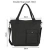 New Canvas Shoulder Bag Shopping Bag Large Capacity Crossbody Bag Purse Reusable Large Beach Bag Ladies