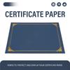 Good-25 Piece Certificate Holders, Diploma Holders Certificate Covers With Gold Foil Border Blue For Letter Size 8.5X11 Inch