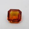 Beautiful Orange Sapphire 7.70 Ct Natural CERTIFIED Square Cut Loose Gemstones