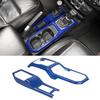 Blue Center Console Gear Shift/ 4WD Cover Trim for Jeep Wrangler JL JLU JT 2018+