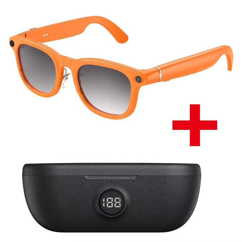X01 800W Reverse Charging Case with Smart Glasses: Power Display, AI Assistant, Object Recognition, Translation, and Recording.