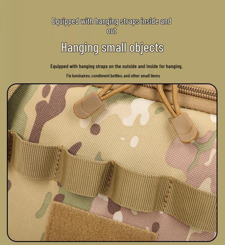 Large Capacity Tactical Outdoor Storage Bag for Camping and Picnic Gear