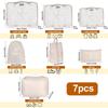 1Set 7-teilige Reise-Aufbewahrungstasche, Gepäcktasche, multifunktionale Verpackungstasche, Polyester, wasserdicht mit Griff, Netz