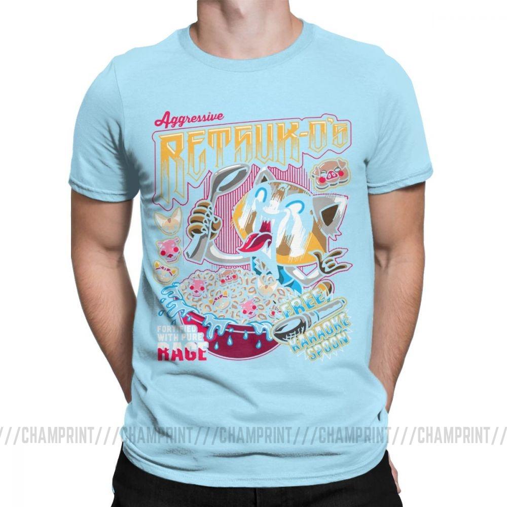 Death Metal Karaoke Kala Aggretsuko Aggressive Retsuko Men S T Shirts Casual Tees Short Sleeve T