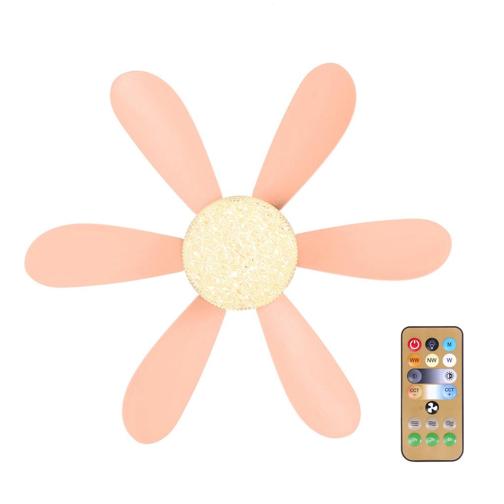 Multifunctional Ceiling Fan with Light, Lamp etachable Fan Leaf with Remote Control 3000K-6500K AC85V-265V