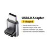 Essager USB4.0 40Gbps OTG Adapter 240W Fast Charging Converter 90 Degree USB Type C Data Adapter For Phone Macbook Laptop 8K60Hz