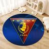 Mks Pogoń Szczecin Cool Round Area Rug,Carpet Rug for Living Room Bedroom Sofa Playroom Decor,Non-slip Floor Mat Q0026