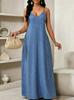 2026 European Summer Casual Resort Women's Long Strap Dress