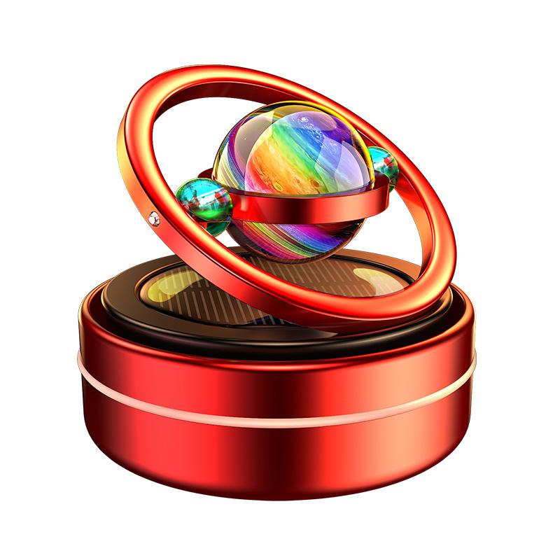 Odświeżacz powietrza do samochodów Planet Solar Perfumy do samochodu Aromaterapia samochodowa Podwójny pierścień zawieszenia ze stopu aluminium Obrotowy ozdoba