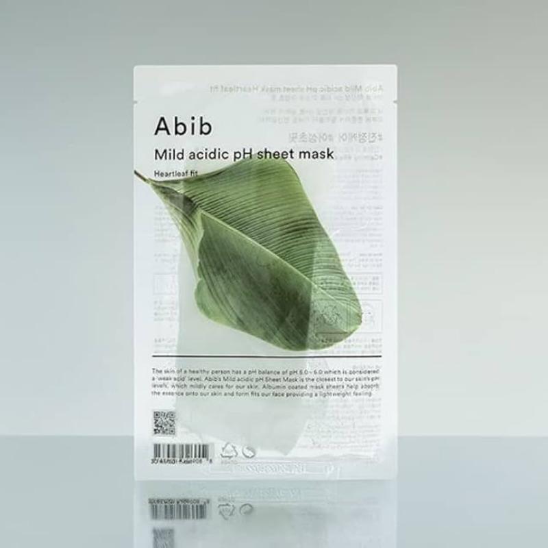 Abib Mild Acidic pH Sheet Mask Heartleaf Fit 10 Sheet