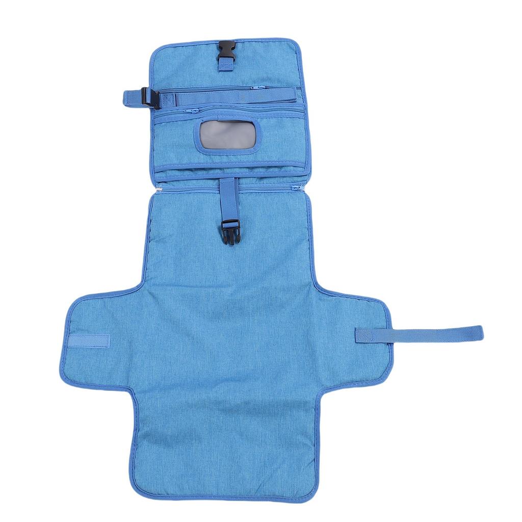 Newborn Changing Mat with Wet Wipe Holder Water Proof Portable Baby Diaper Changer Pad for Travel