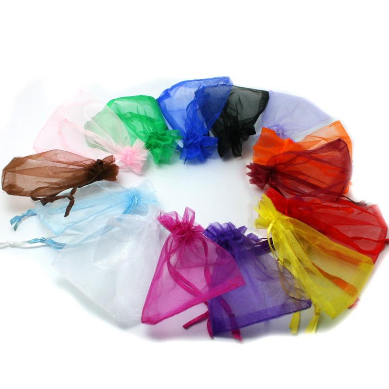10Pcs Organza Bags Jewelry Candy Gift Pouch Bags Wedding Xmas Favors