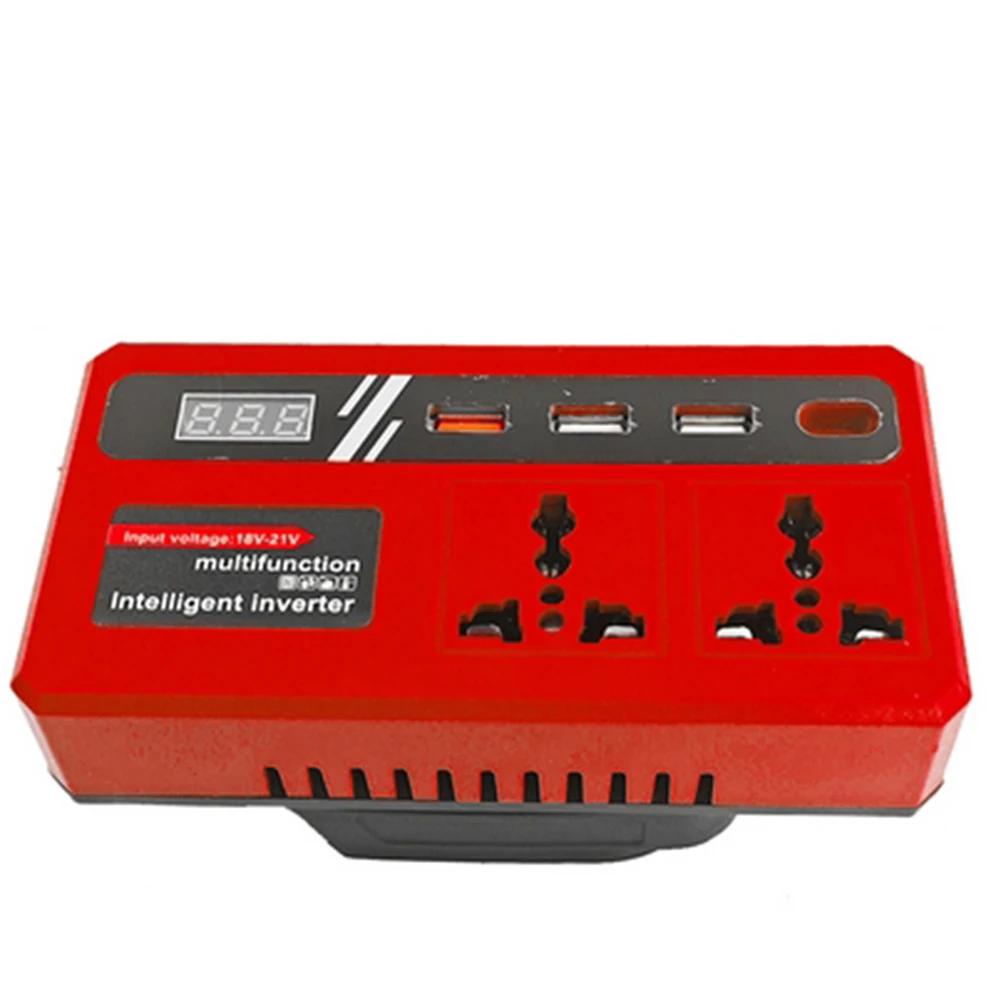 120W Lithium Battery Inverter, DC18V-21V To AC220V, Multi-Protection Battery Inverter For Power Tool Accessories