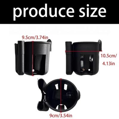 Simple Baby Strollers Cup Holder Double Use Phone Stand No Tool Assembly Universal Compatibility Plastic Construction