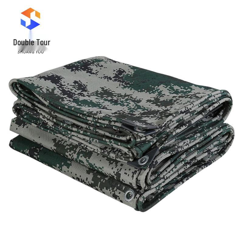 Heavy-Duty Camouflage Waterproof Canvas Tarp
