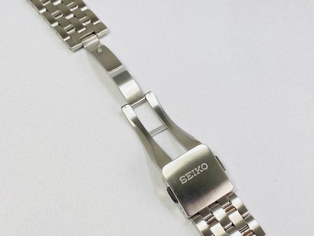 M0NB111J0 SEIKO Premier 20mm Genuine Stainless Steel Bracelet for and Other Via SNP051JC/SNP041JC/7D48-0AG0 Models. (Ships Nekoposu)