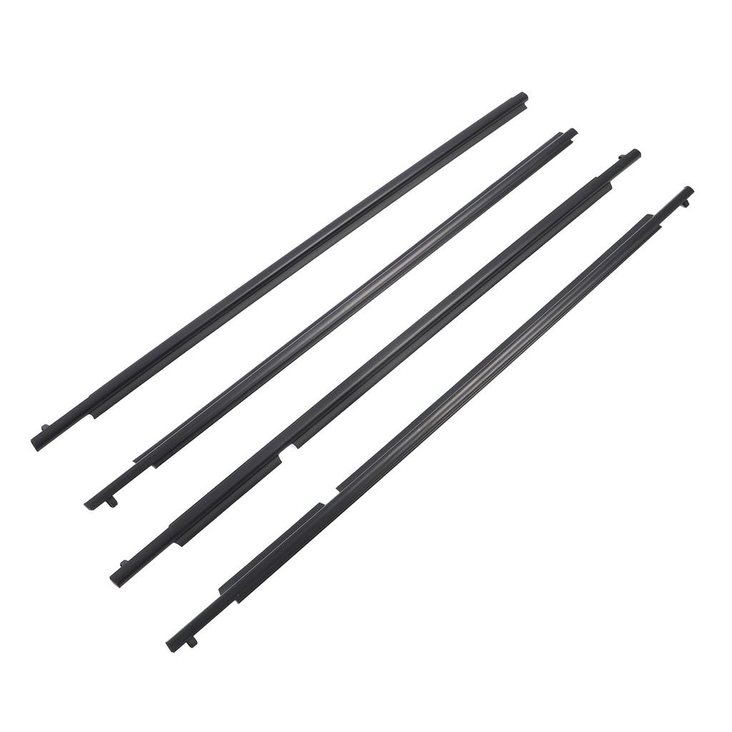 4 Pcs Door Belt Molding Weatherstrip 75710?12820 Rubber Window Seal Belt Set Replacement for Scion